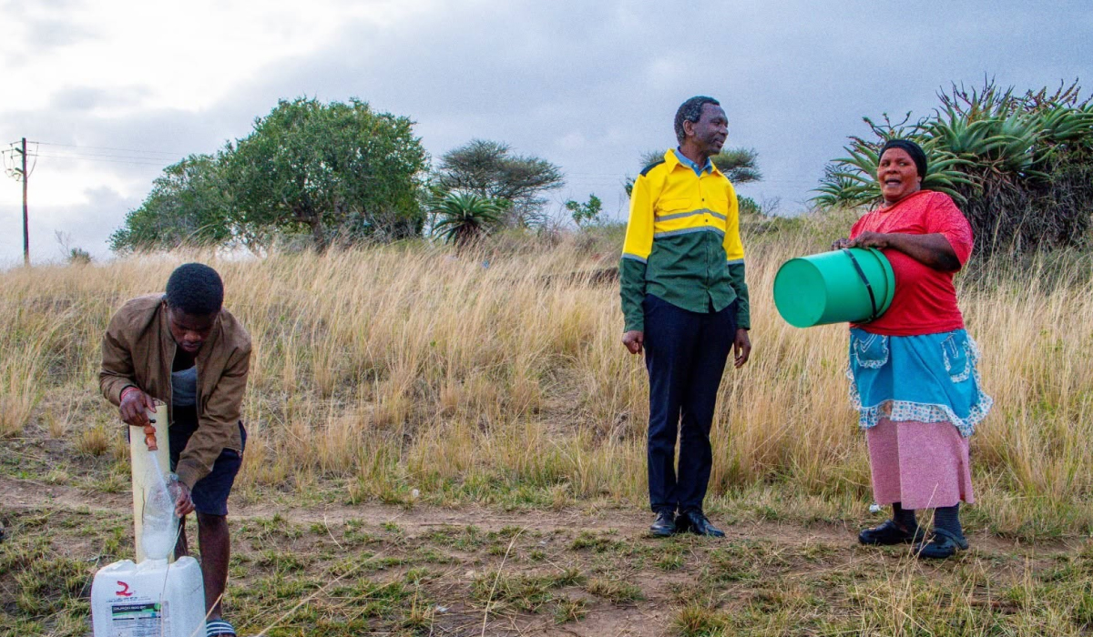 joy as taps run again after 15 years in ward 10 in inkosi mtubatuba