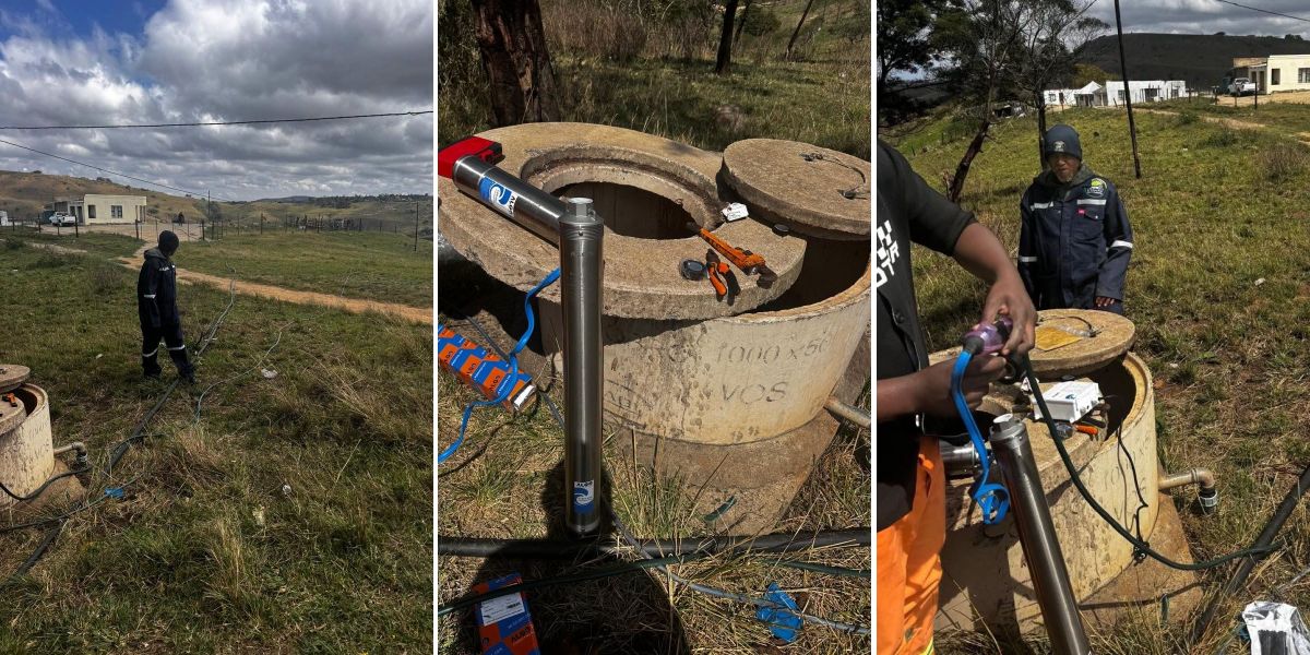 progress update vumbe borehole scheme restored