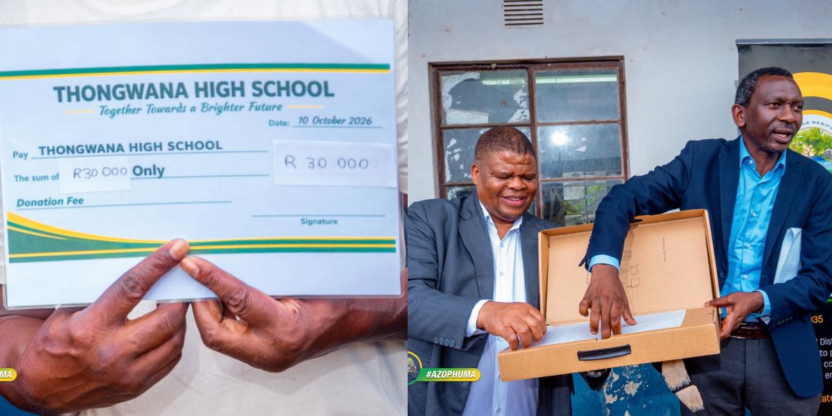 r30 000 and 10 laptops boost for thongwana high school 1